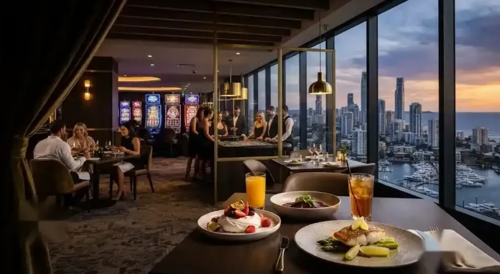 Midnight menu service at the card table